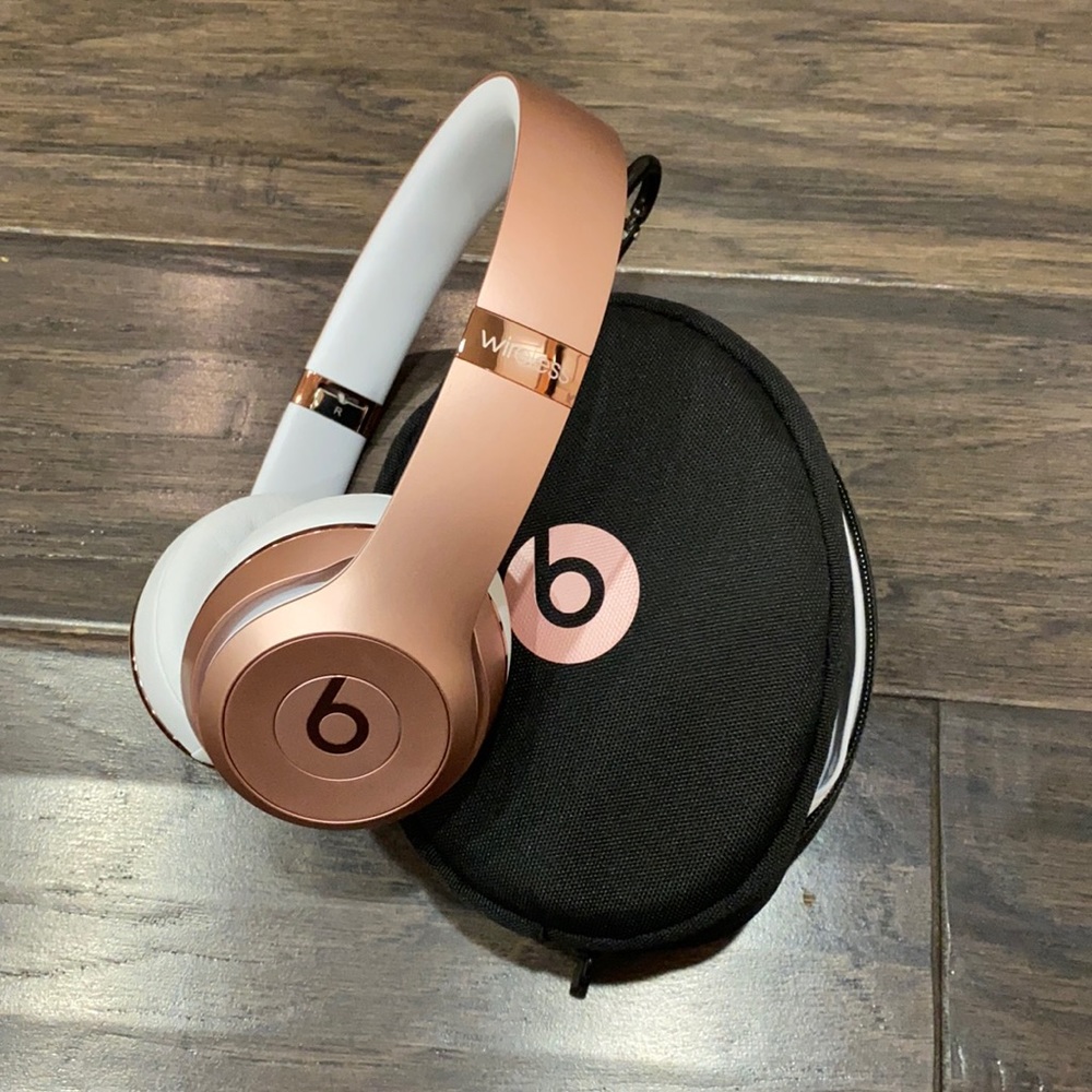 Rose Gold Wireless Beats Headphones